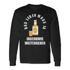 Das Leben Muss Ja Irgendwie Weiter Gehen Egg Liqueur Optimist Langarmshirts