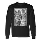 The Death And The Landsknecht By Albrecht Durer 1510 Langarmshirts