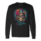 Dia De Los Muertos Mexico Day Of The Dead La Catrina Langarmshirts