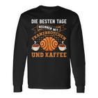 Die Besten Tagen Beginnen Mit Franzbrötchen & Kaffee Hamburg Langarmshirts