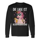 Die Lage Ist Besäufniserregend Saying Party Outfit Langarmshirts