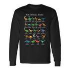 Dinosaur Types Alphabet A-Z Dino Abc T-Rex Langarmshirts