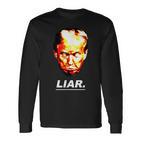 Donald Trump Liar Anti Trump Langarmshirts