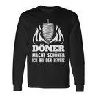 Doner Macht Schöner Ich Bin Der Beweis Kebab Snack Langarmshirts