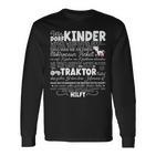 Dorfkind Wirom Dorf Farm Illage Children's Langarmshirts