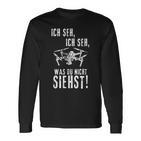 Drohnen Ich Seh Ich Seh Langarmshirts