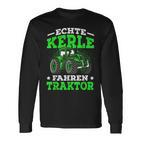 Echte Kerle Fahren Tractor Real Soccer Bunch Langarmshirts