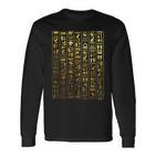 Egyptian Hieroglyphic Ancient Egypt Langarmshirts