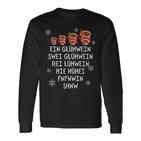 Ein Glühwein Swei Glühwein Christmas Market Langarmshirts