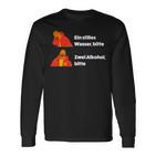 Ein Stilles Wasser Bitte X Zwei Alkohol Bitte Yes No Meme Langarmshirts