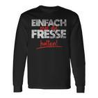 Einfach Mal Die Fresse Halten Simply Mal Die Fresse Halten Langarmshirts