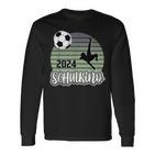 Einschulung Schulkind 2024 School Cone Boy Football Langarmshirts