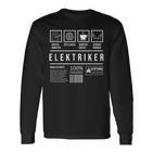 Electricians Saying Electronics Electrics Langarmshirts