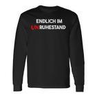 Endlich Im Unruhestand Senior Retiree Langarmshirts