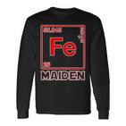 Fe Maiden Iron Parody On Iron Elements Fe Langarmshirts