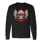 Feliz Dia De Los Muertos Sugar Skull Heaven Angel Langarmshirts