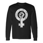 Feminism Fist For Beginners And Feminists Langarmshirts