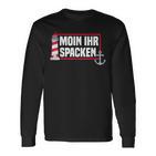 Flatdeutsch North German Moin Her Spacken Langarmshirts