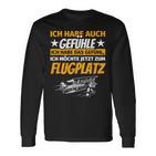 Flying Slogan Pilot Langarmshirts