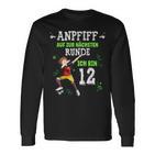 Football Dabbing Boy 12Th Birthday Ich Bin 12 Jahre Langarmshirts