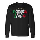 Forza Italia For Italian Football Fans Langarmshirts