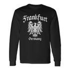 Frankfurt Hessen Adler Ultras Fractur Old German Script Langarmshirts