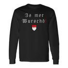 Fränkisch Fränkische Dialect Franken Crest Langarmshirts