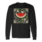 Free Palestine Fruit Watermelon Card Langarmshirts