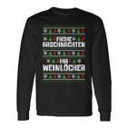 Frohe Arschnachten Ihr Weinlöcher Costume Langarmshirts