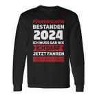 Führerschein 2024 Bestanden Ich Darf Jetz Fahrprüfung Langarmshirts