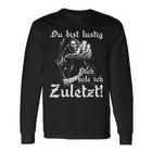 Biker Rocker Du Bist Lustig Dich Hole Ich Last Langarmshirts