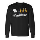 Christmas Reindeer Renbier Langarmshirts