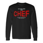 Manager Ich Bin Hier Der Chef Langarmshirts