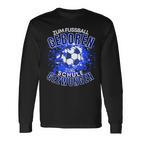 Football Zuf Fußball Geboren Zum School Gezween Langarmshirts