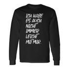 Quote Ironie Nicht Leicht Mir Mir Selber Langarmshirts