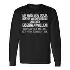 With Slogan Ein Herz Aus Gold Langarmshirts