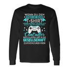 Gamer Gamer Games Pc Gaming Slogan Langarmshirts