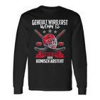 Geheult Wird Erst Wenn Es Stark Blutet Eishockey Langarmshirts