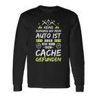 Geocaching No Ahnung Geocacher Cache Geocache Langarmshirts