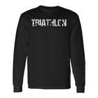 For Triathletes Sportsmen Retro Triathlon Cool Langarmshirts