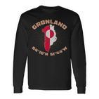 Grönland Grönland Dänemark Grönländer Thulemand Grönländisch Langarmshirts