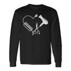 Hairdresser Salon Barber Hairstylist Hairdresser Langarmshirts