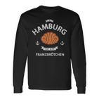 In Hamburg Isst Man Franzbrötchen Nordlicht Idea Langarmshirts