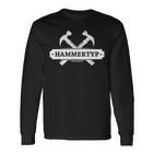 Hammer Type Diy Craftsman Party Hammer Langarmshirts