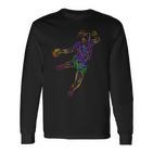 Handball Player Handball Langarmshirts