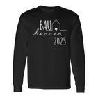 Hausbau Eigenheim Bauherrin 2025 Langarmshirts