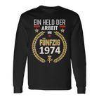 Held Der Arbeit Onostalgia 50Th Birthday 1974 Ddr Langarmshirts