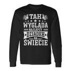 Herren Dziadzie Dziadzia Dziadziu Dziadzio Polen Dziadek Langarmshirts