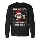 Ho Ho Hol Mir Mal Ein Bier Ugly Christmas S Langarmshirts