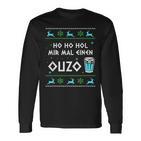 Ho Ho Hol Mir Mal Einen Ouzo Ugly Christmas Outfit Langarmshirts